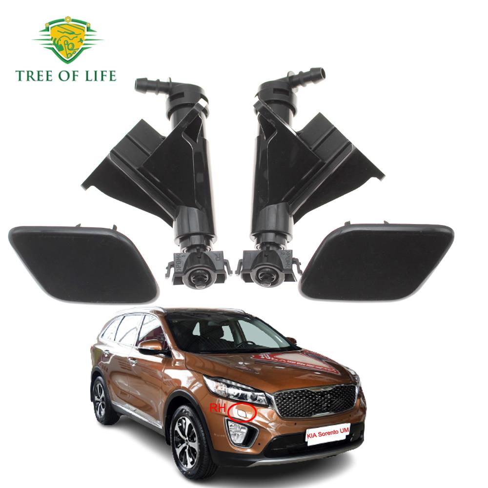 FOR KIA Sorento UM 2015 2016 2017 2018 Front Bumper Head Light Lamp Washer Spray Nozzle Cleaning Pump Actuator with Cover Cap