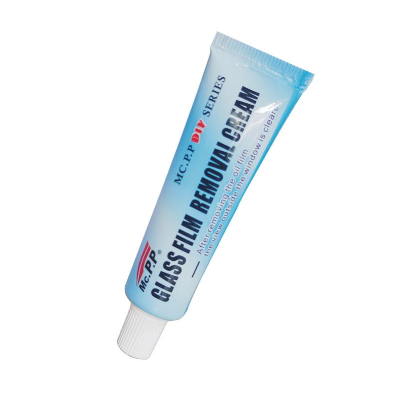 Glass Stripper Glass Oil Film Removing Paste Car Windshield Oil Film Cleaner With Brush Mild Formula Automotive Glass Dirt