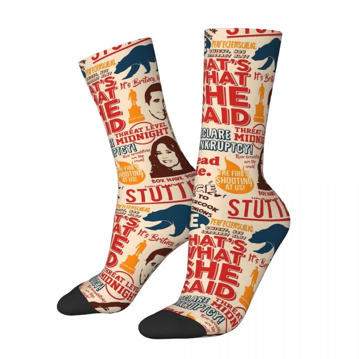 Quotes The Office Interesting Work Life Socks Male Mens Women Spring Stockings Hip Hop