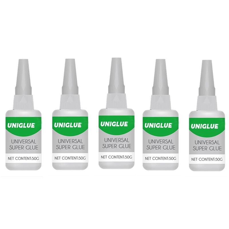 5X Uniglue Universal Super Glue Strong Plastic Glue For Resin Ceramic Metal Glass