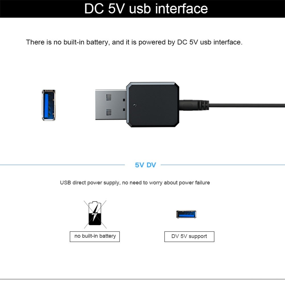 3.5mm Bluetooth 5.1 Audio Receiver Adapter 32mm*17mm*8.5mm 5.1 Adapt Audio KN318 Bluetooth Receiver Convenient