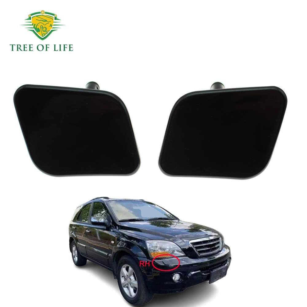 For Kia Sorento Mk I 2006 2007 2008 2009 Right Left Front Bumper Headlight Headlamp Washer Nozzle Cover Jet Cap