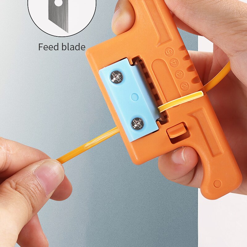 MSAT-5 Fiber Cable Ribbon Stripper MSAT 5 Loose Tube Buffer Mid-Span Access Tool 1.9mm to 3.0mm Replaceable Blade
