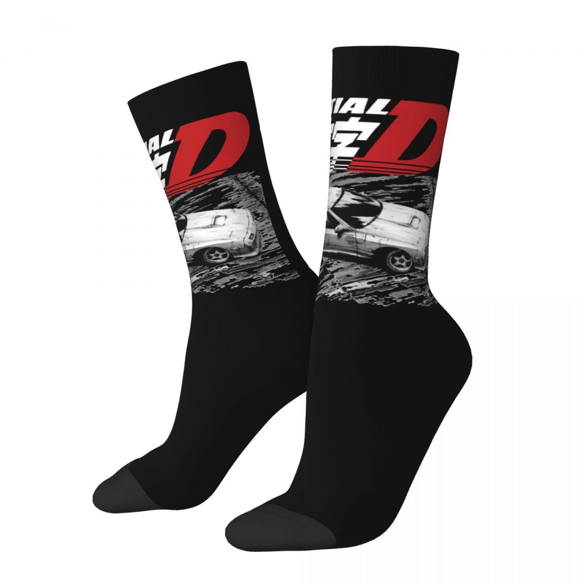 Autumn Winter Fashion Unisex Initial D Anime FC RX-7 Socks Ryosuke Takahashi Sweat Absorbing Soccer Socks