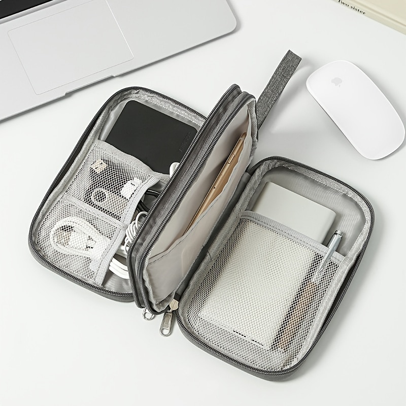 MOHAMM 1pc Electronic Organizer Data Line Storage Digital Package Charger Earphone Storage Box