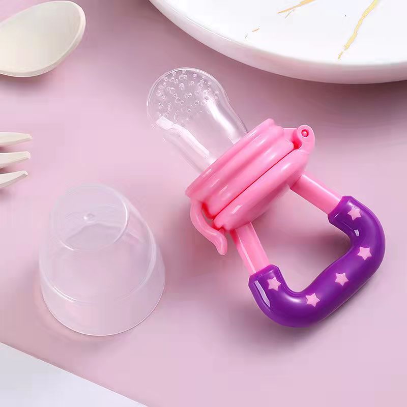 Baby Fruit Bite Baby Teether Bag Food Grade Silicone Gel Squeeze Net Eat Fruit Food Feeder Gum Auxiliary Food Device BPA free