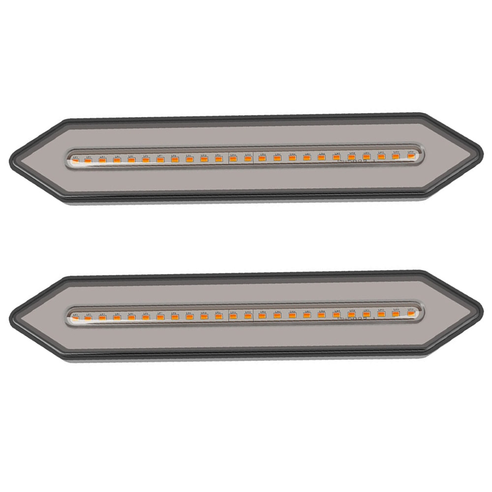 2* 12V-30V LED Tail Lights Red+Yellow Multi-functional LED Tail Lights Signal Lamp Universal For Pick-up Truck Van Caravan