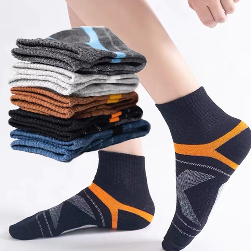New 5 Pairs Men's Cotton Socks Winter Business Men Socks Soft Breathable Sports Socks Male Sock Non-slip Casual Sokken