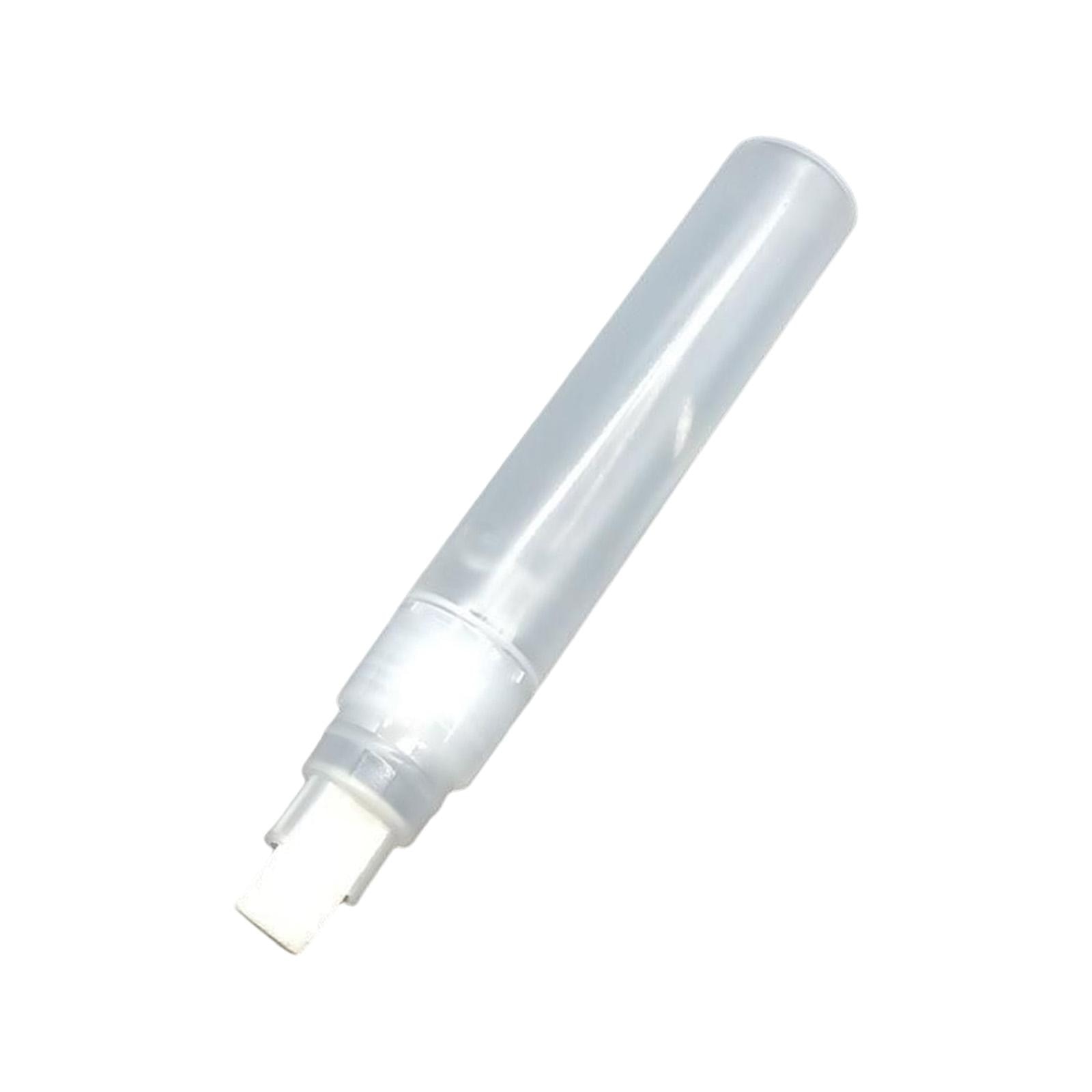 Refillable Empty Pen Rod Transparent Flat Tips 8mm Shell Markers Blank Tube for Students Fluorescence Waterproof Drawing Writing