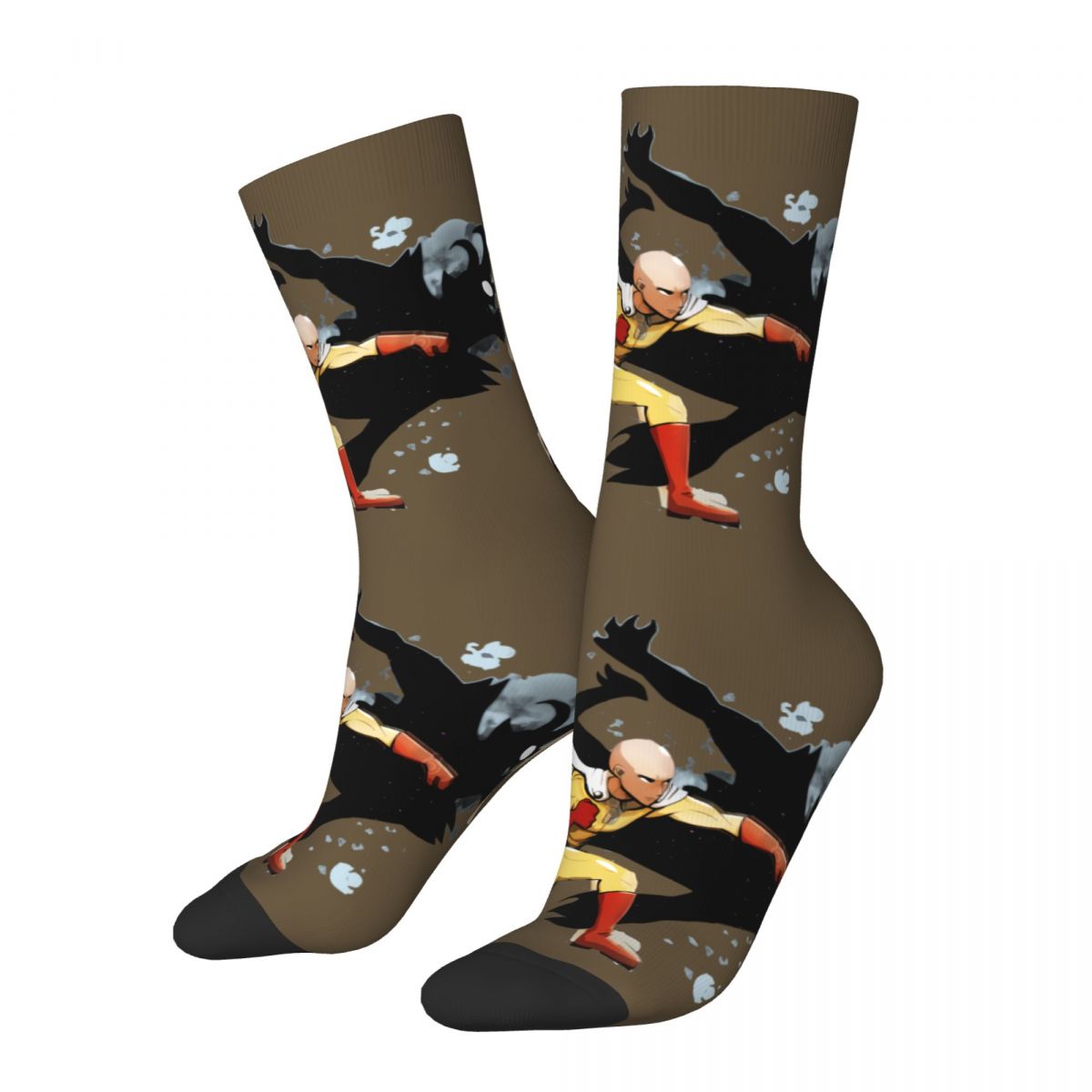 Hip Hop Vintage Fight Fanart Crazy Men's compression Socks Unisex One Punch Man Manga Seamless Printed Funny Novelty Crew S