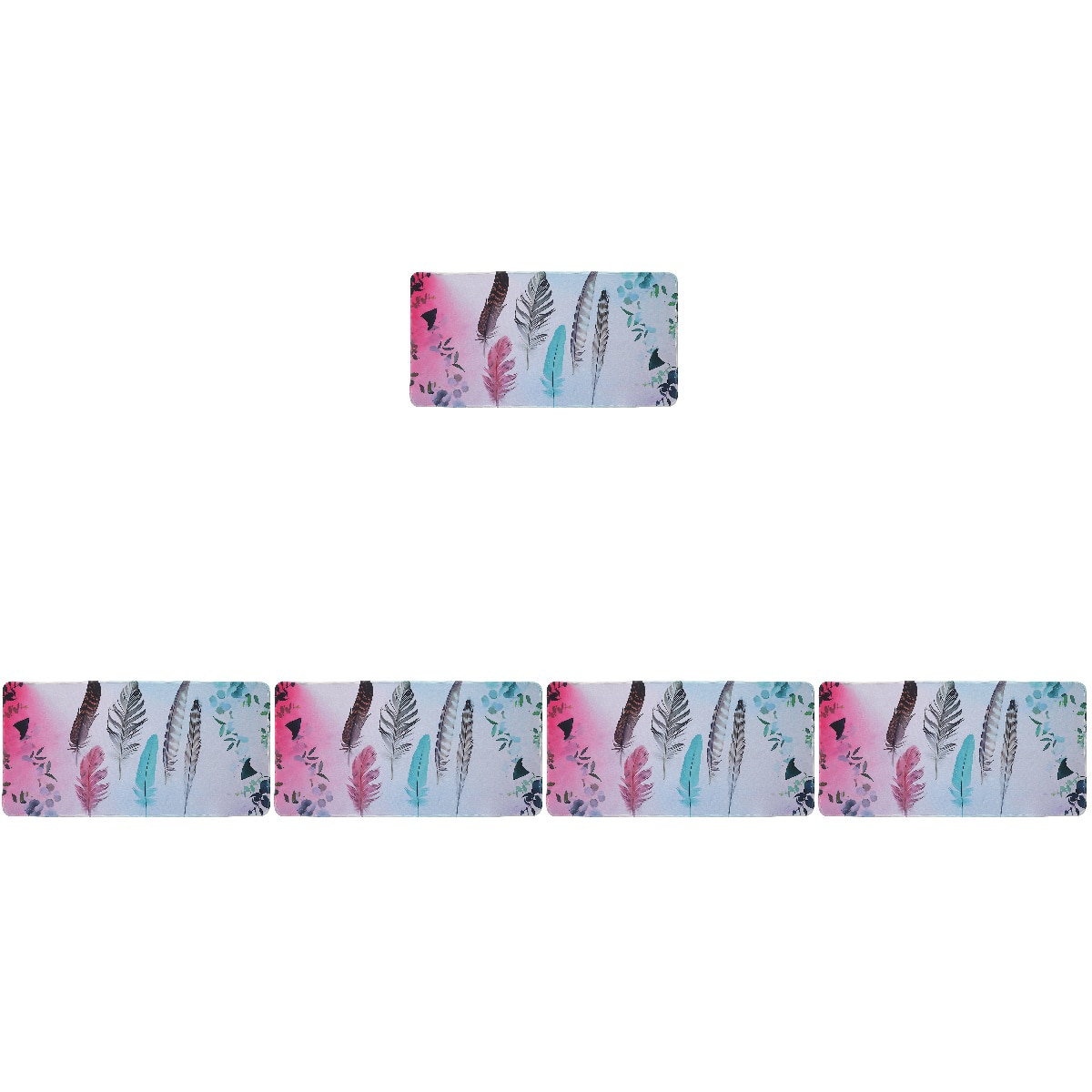 5pcs Modern Pad Anti-skid Computer Mat Rubber Gaming Mousepad Supply
