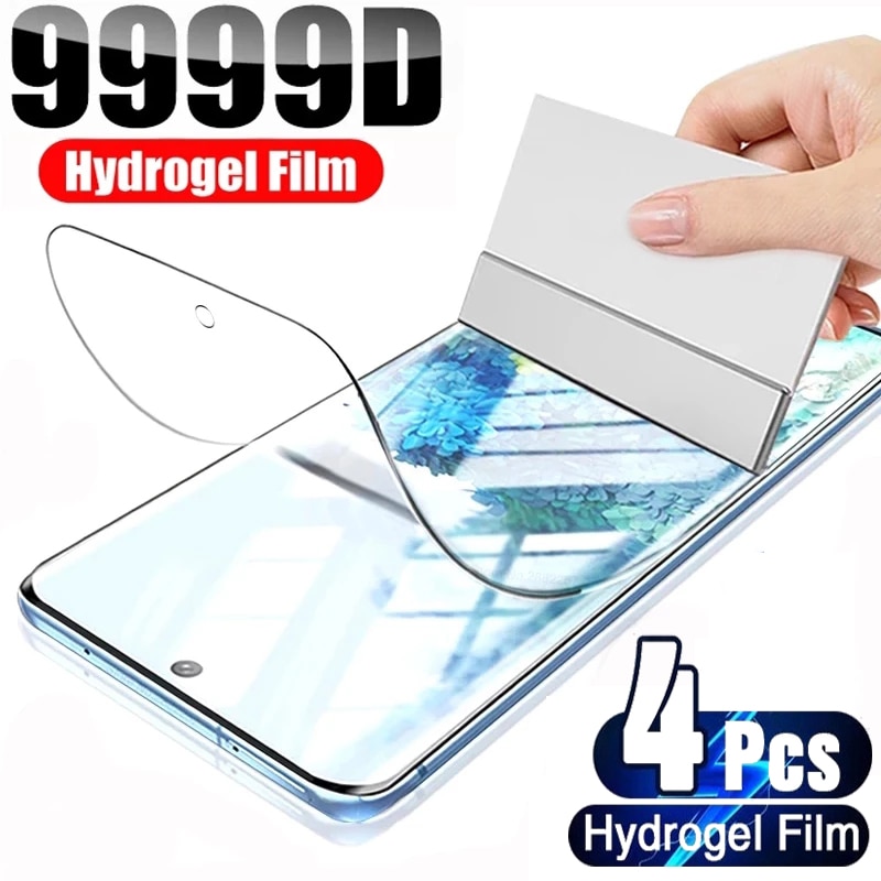 4PCS Hydrogel Film Screen Protector For Samsung Galaxy S10 S20 S9 S21 S22 S23 Ultra Plus FE Note 20 8 9 10 Screen Protector Film