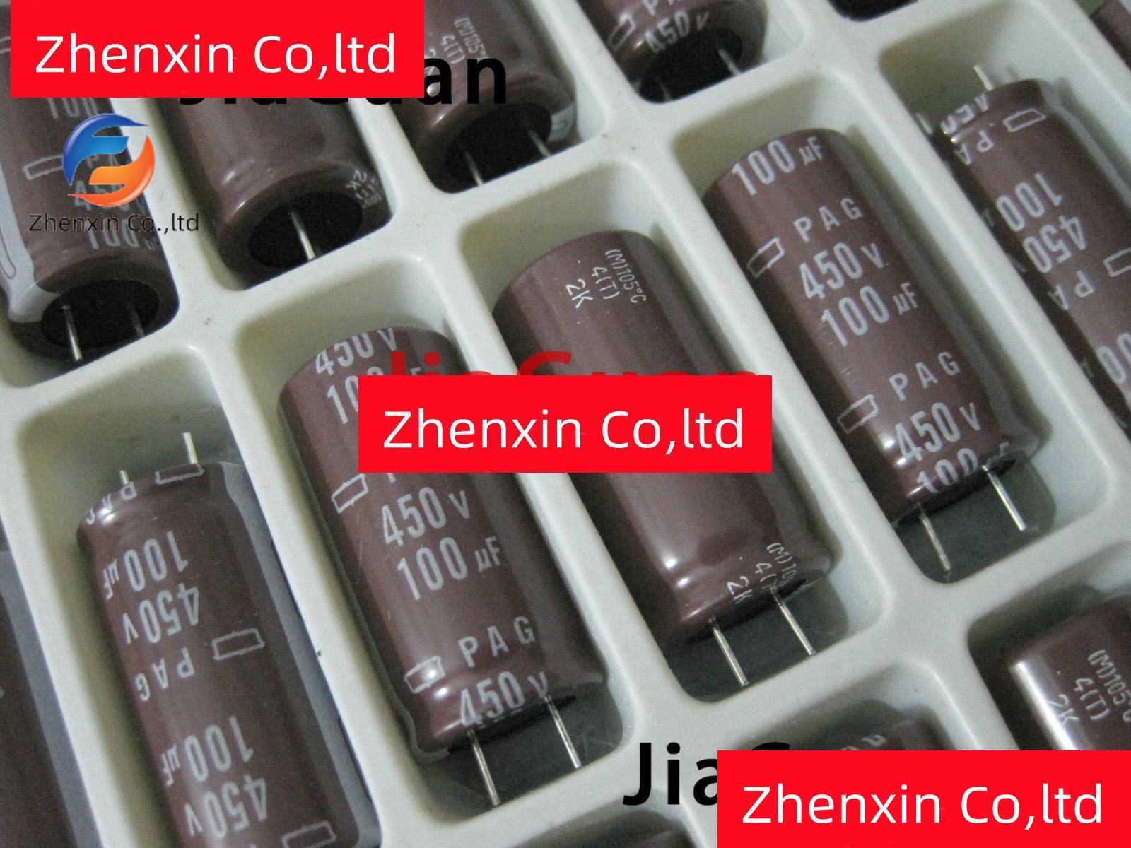 Original new 10pcs PAG 450v100uf 18x35MM electrolytic Capacitor 100uF450V NCC 100UF 450V pag