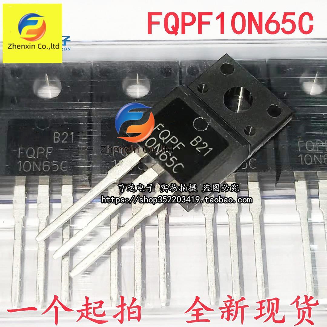 10pcs origianl new FQPF10N65C 10N65 triode 10A650V TO220F FET