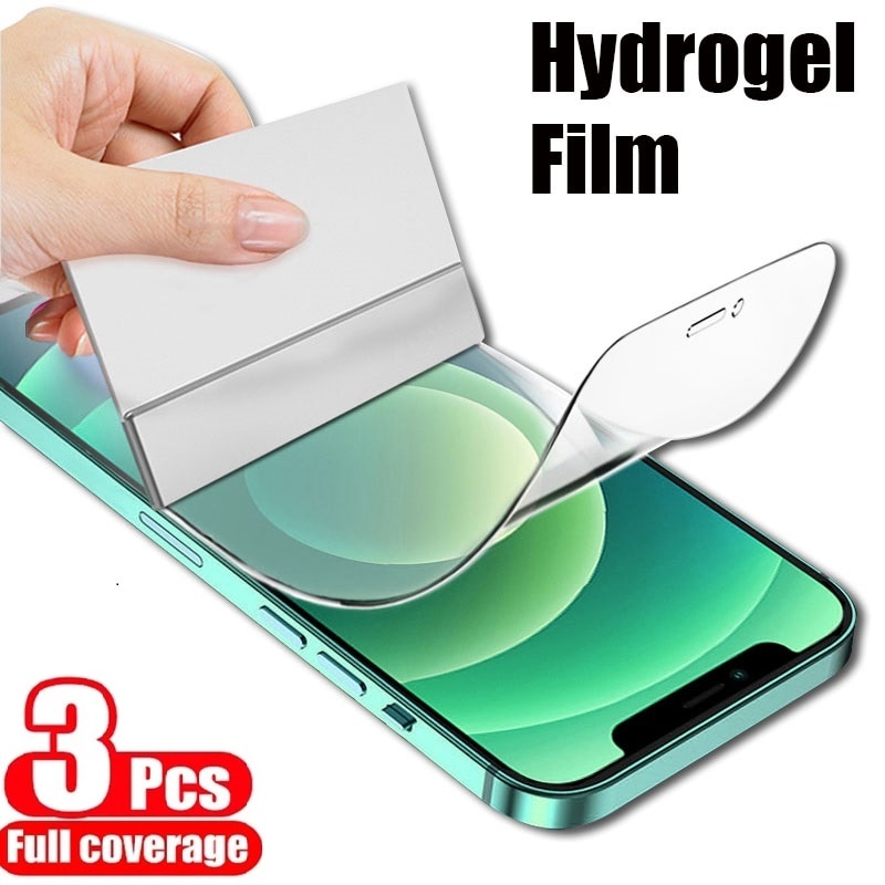 3PCS Protection Film For Apple iPhone 14 11 Pro Max 13 12 Mini X XR XS Max 7 8 Plus Screen Protector Cover Film
