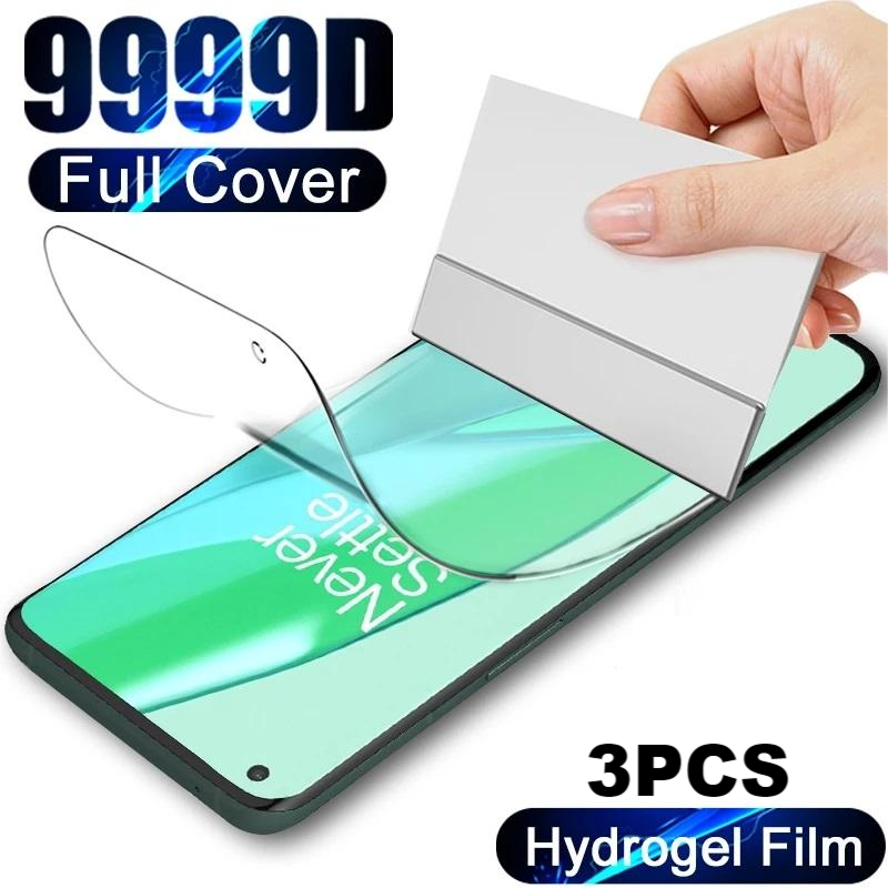 3PCS Full Cover For Oneplus Nord N10 5G Hydrogel Film For OnePlus Nord N10 N100 2 N200 CE 2 5G 9 9R 8T Screen Protector Film