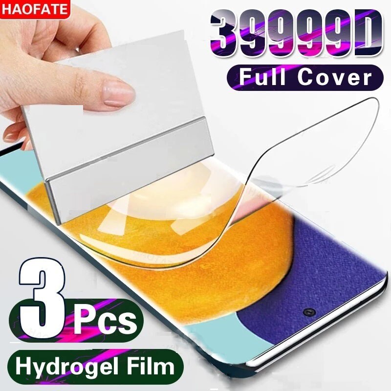 3PCS Full Cover Hydrogel Film For Samsung Galaxy A01 A03 Core Screen Protector For Samsung A13 A11 A21 A31 A41 A51 A71 Film Case