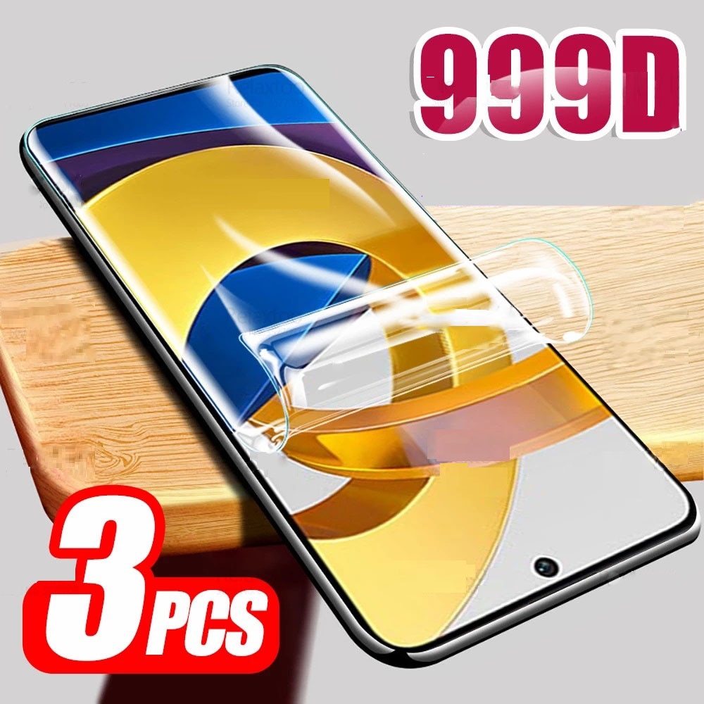 3PCS Hydrogel Film for Poco X3 Pro Pocophone X3 NFC Screen Protector for Poco F3 GT F2 Pro M2 M3 M4 M5 X2 X3 X4 Pro 5G film
