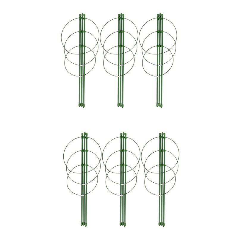 Climbing Plants Support, Garden Trellis Flowers Tomato Cages Stand Set Of 6 Pack-FS-PHFU