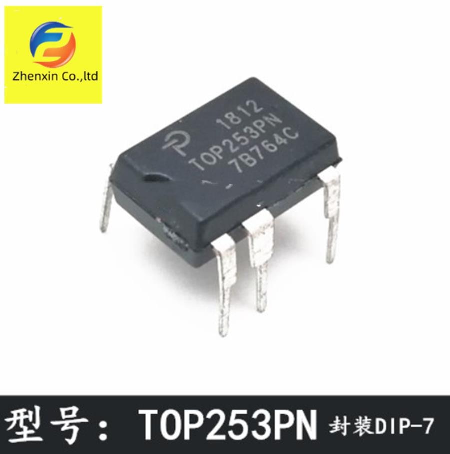 10pcs New imported TOP223PN TOP258PN TOP253PN TOP258PN TOP254PN TOP253 power management chip DIP-7 straight plug 7 feet