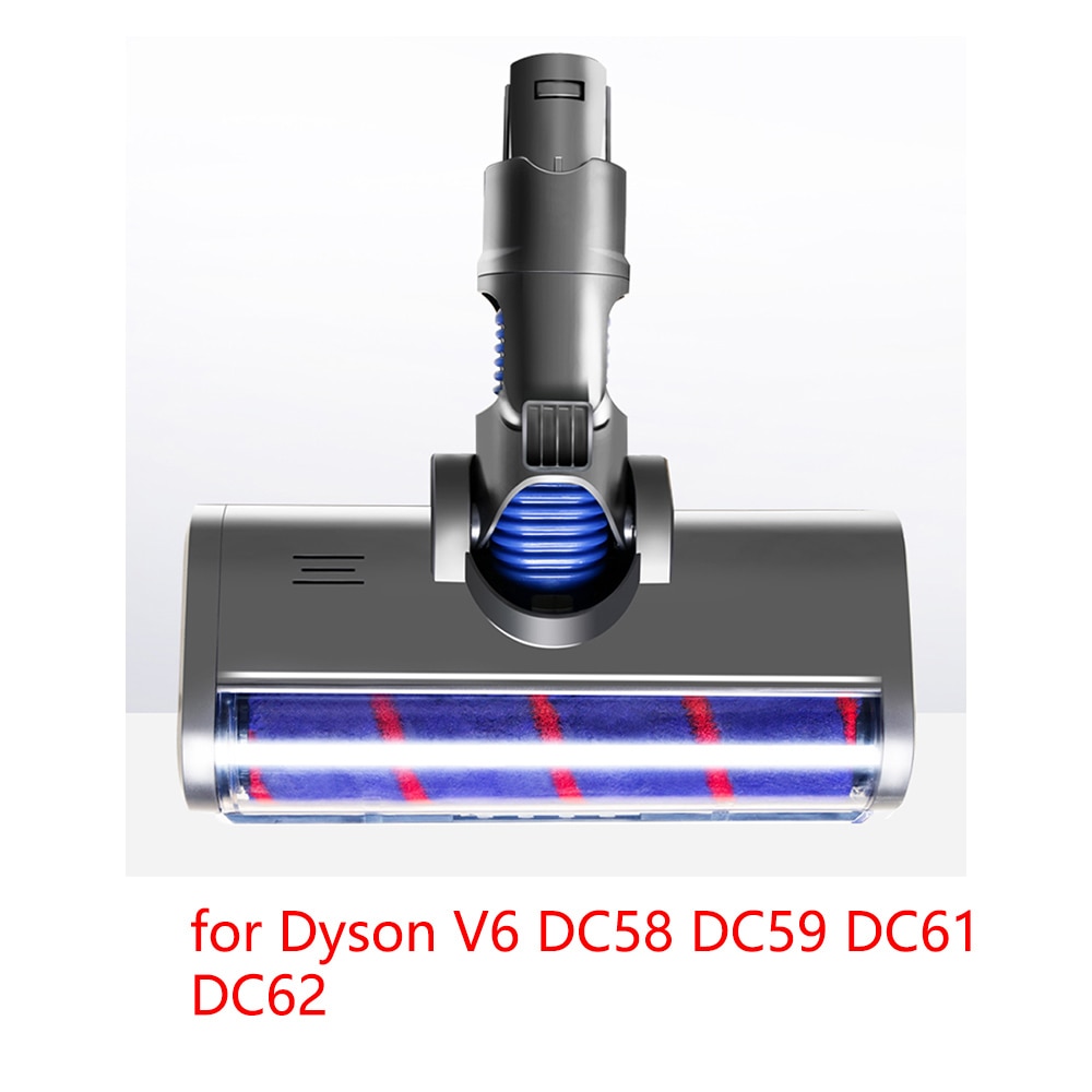 Motorized Floor Brush Head Tool for Dyson V6 DC58 DC59 DC61 DC62 Quick Release Brush with LED Light
