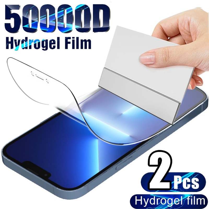 GENTLE MOMENT Soft Screen Protector Film For iPhone 14 11 Pro Max 12 13Mini XS Max Full Cover Hydrogel Fill For iPhone XR X 8 7