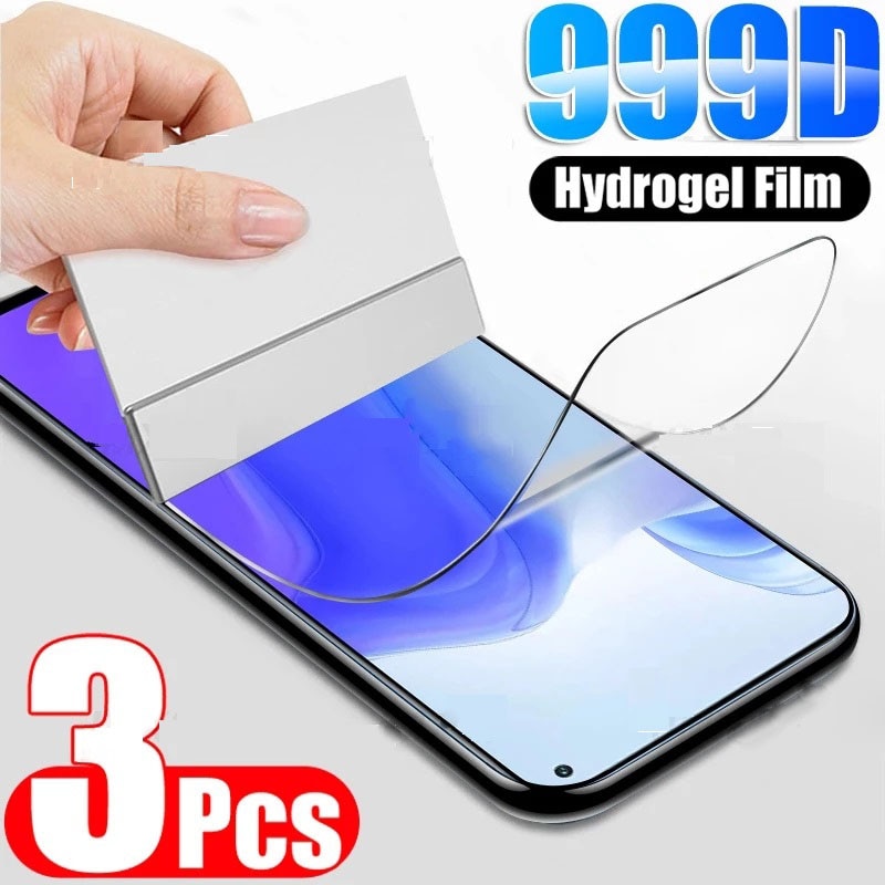 3PCS Screen Protector on for Xiaomi Mi 10 Lite Mi 10T 5G Hydrogel film For Xiaomi 10T Pro Not Glass