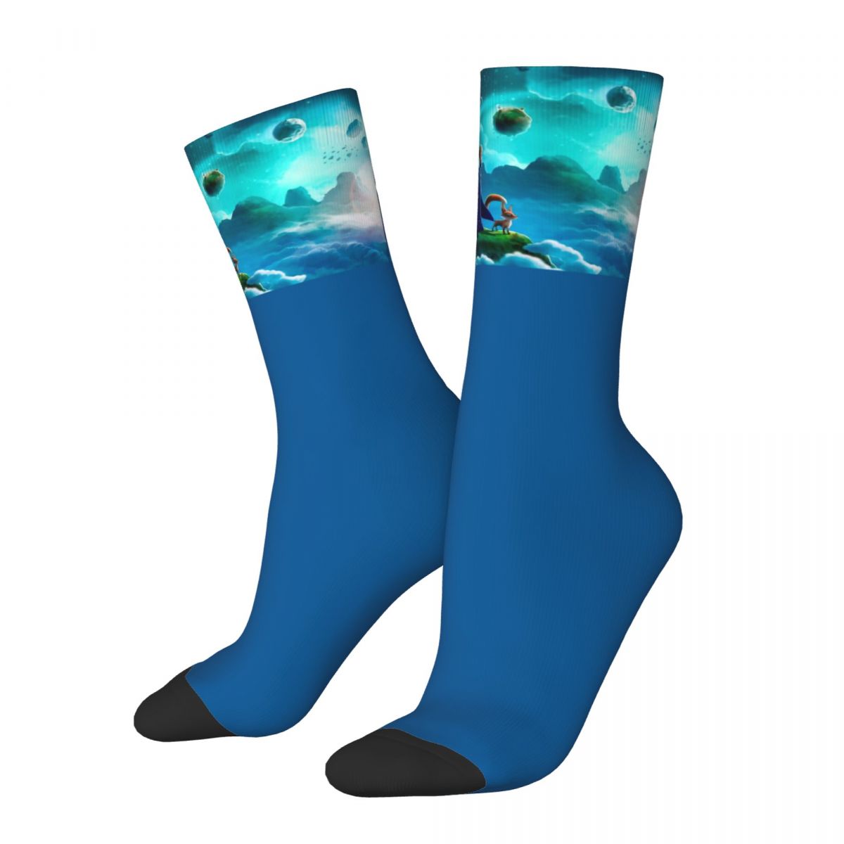 Vintage Universe Crazy Men's compression Socks Unisex The Little Prince About Life and Human Nature Seamless Printed Crew S