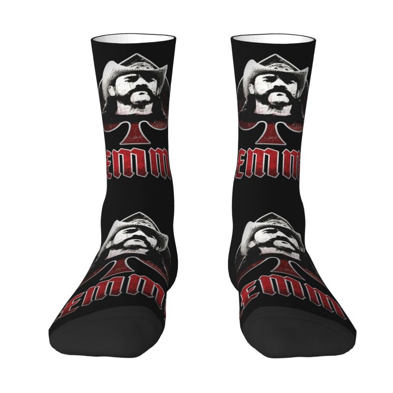 Kawaii Retro Rock Singer Lemmys Socks Men Women Warm 3D Printing Magic Hawkwind Football Sports Socks