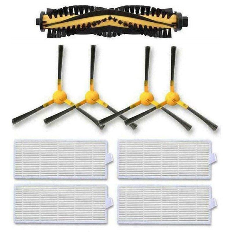 Replacement Parts Main Brush Side Brush HEPA Filters Compatible For Neatsvor X500 Robot Vacuum Cleaner Accessories