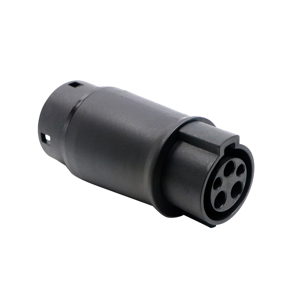 J1772 to IEC62196-2 EV Charger Adaptor 32A Type 1 to Type 2 Ac EV Charger Converter EV Charging Adapter