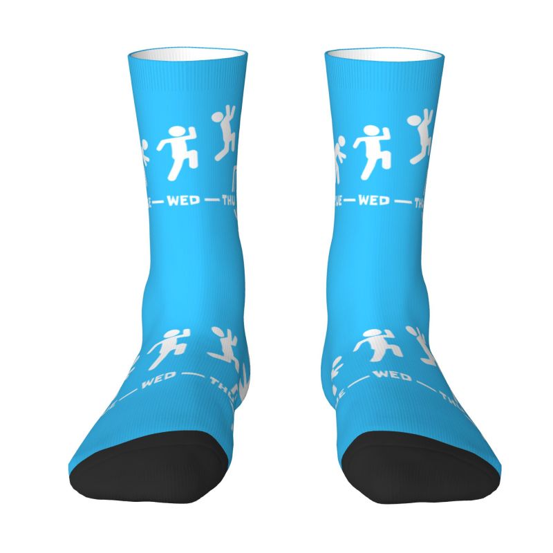 Cool Weekend Week Beer Fridays Socks Men Women Warm 3D Print Sports Football Crew Socks