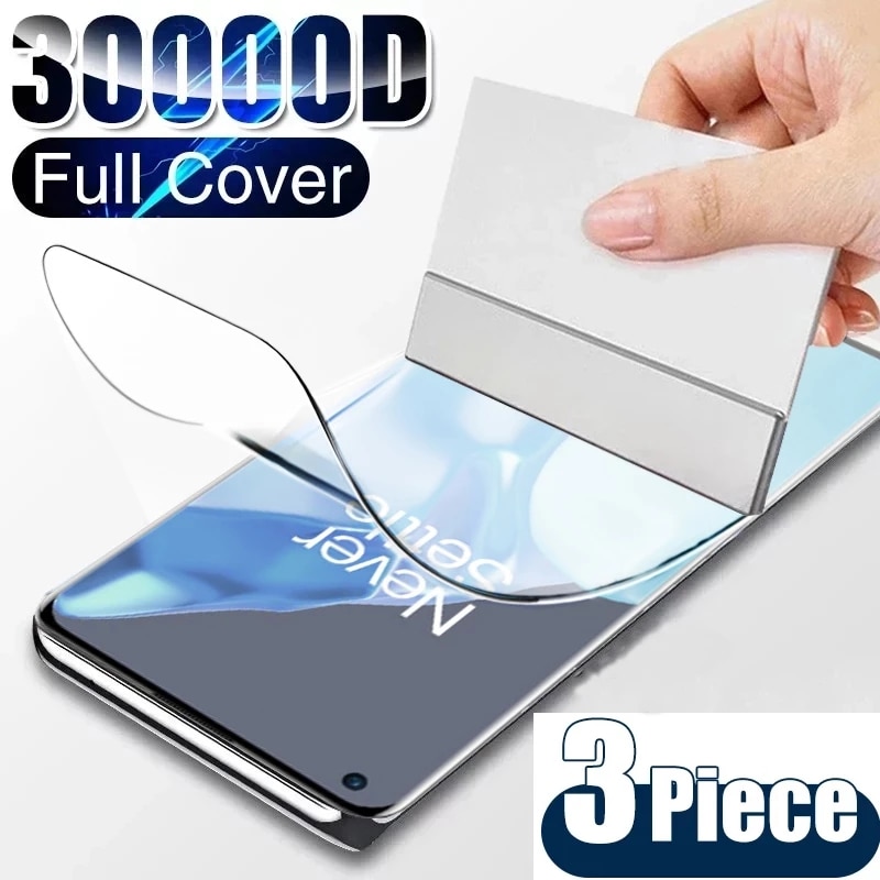 3PCS Hydrogel Film For OnePlus Ace Pro Hydrogel Film 6.59 inch Full Glue Screen Protector For OnePlus Ace Racing Edition Film