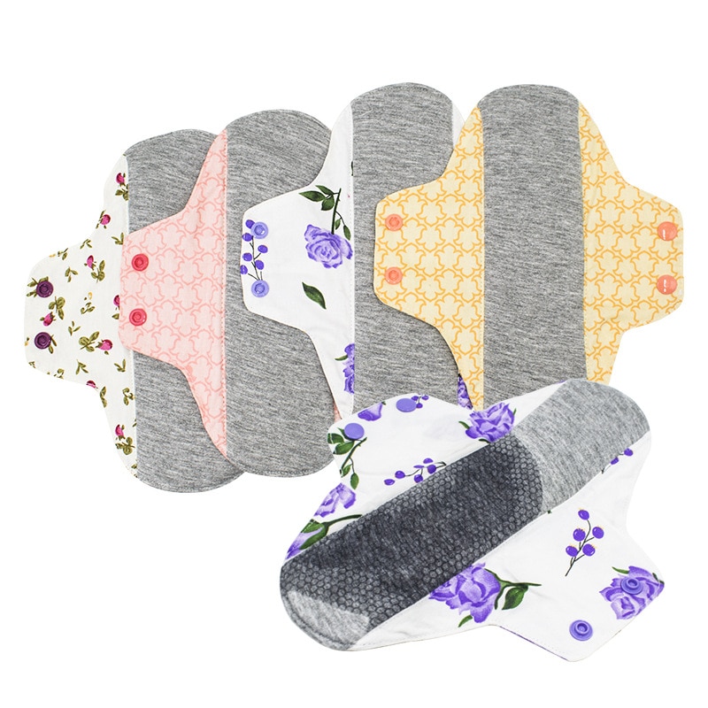 [AIO] Cotton Sanitary Napkin Reusable Washable Menstrual Pads Women Hygiene Sanitary Towels Postpartum Nursing Pads