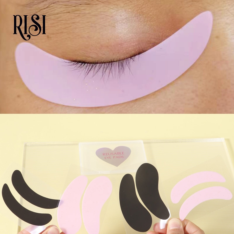 RISI Eyelash Perm Silicone Eye Pads Eyelash Lash Lifting Curler Patch Tools Under Eye Patches Silicone Reusable Eye Pad