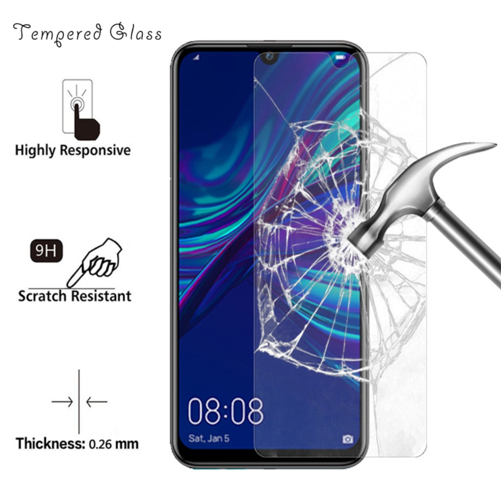 Toughed Phone Protective Glass for Huawei Y7 Pro Y9 2018 Front Film for Huawei Y5 Y6 Prime Pro 2019 Tempered Glass Hard