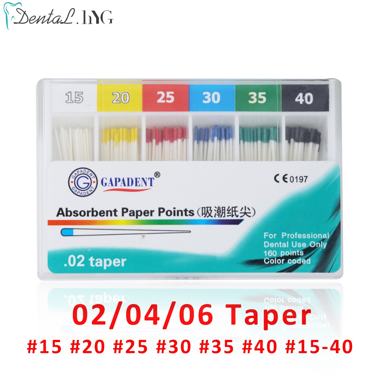 1Pack Dental Absorbent Paper Points Root Cancel Endodontics Cotton Fiber Tips Dental Matirial