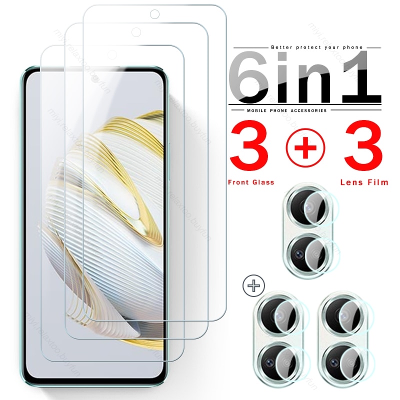 6 In 1 Protective Glass For Huawei Nova 10 SE Camera Glass On Hauwei Huawey Nova10SE Nova 10SE Nova10 SE Screen Protector Film