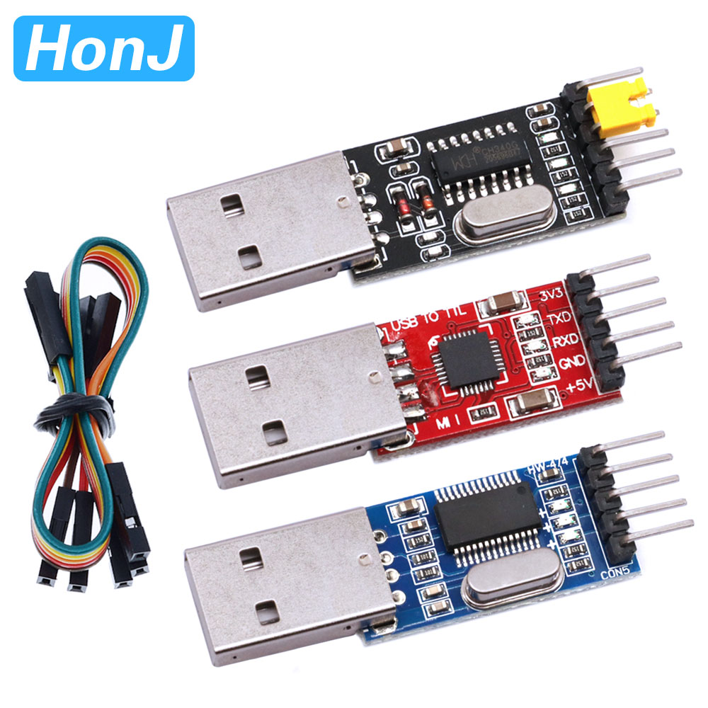 3pcs/lot =1PCS PL2303HX+1PCS CP2102+1PCS CH340G USB TO TTL for arduino PL2303 CP2102 5PIN USB to UART TTL Module