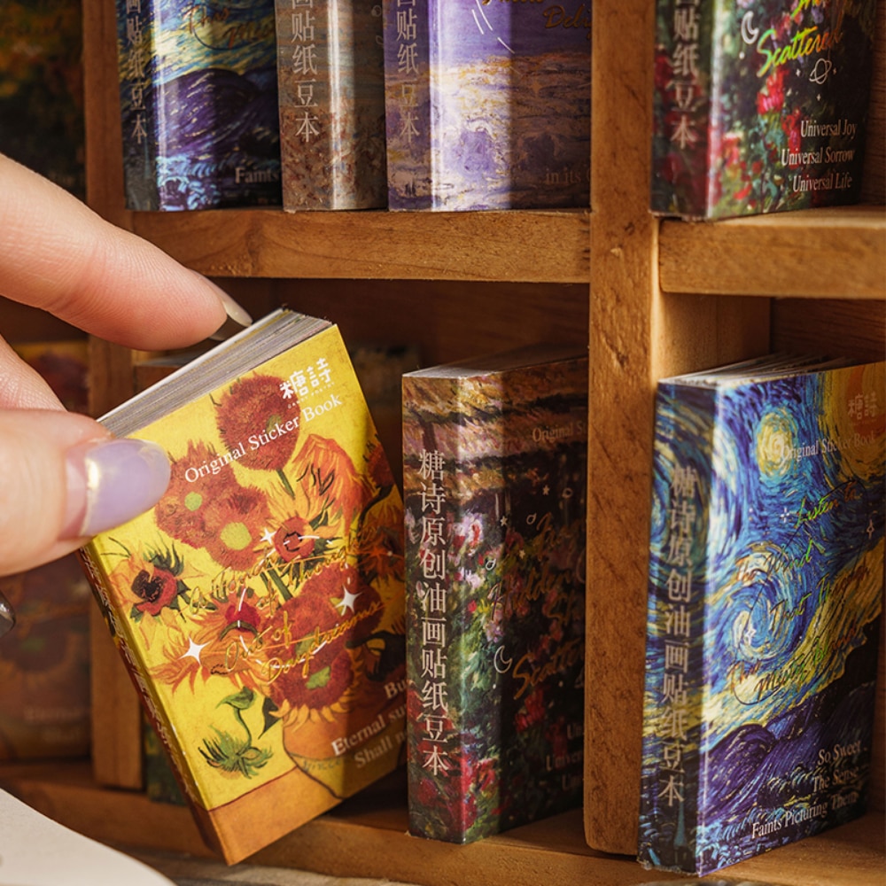 Mr. Paper 6 Style 50pcs/book Beautiful Flower European Style Character Landscape Hand Account Decorative Stationery Sticker
