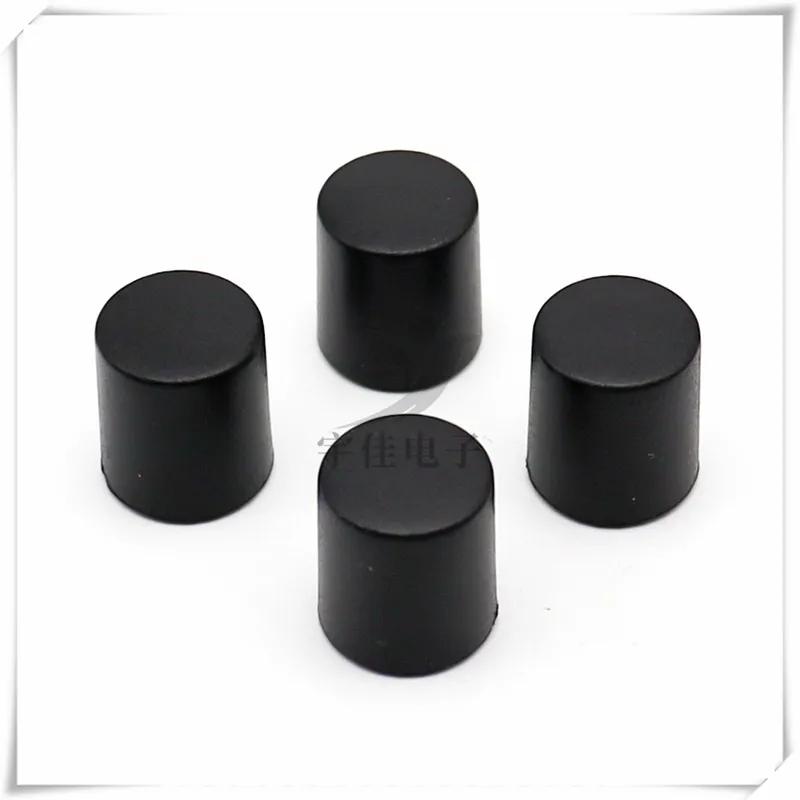 10 Pieces Plastic Knob Cap Diameter 13.5mm Height 15mm Potentiometer Encoder Knob No Indication D Inner Hole 6MM