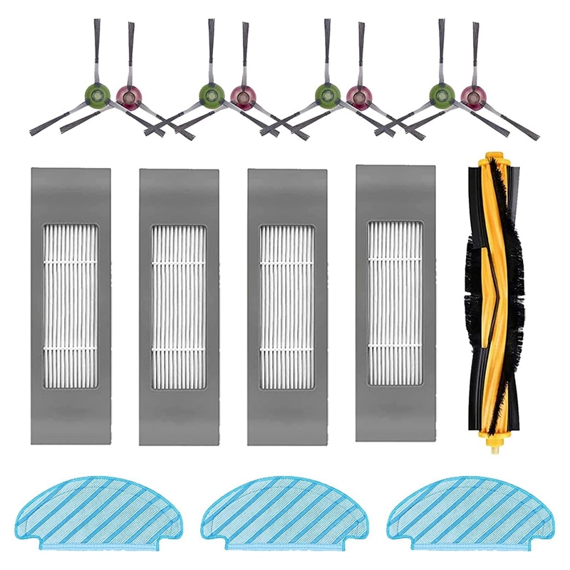 Cleaning Cloth Brush Filter Accessories Replacement Parts Set For Ecovacs DEEBOT N8 Pro N8 Pro+ Vacuum Cleaner Robot