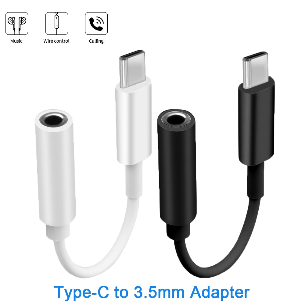 USB Type C 3.5 Jack Earphone Adapter USB C to 3.5mm Headphones AUX Audio Adapter Cable For Xiaomi Samsung Huawei Mate 20 30 40