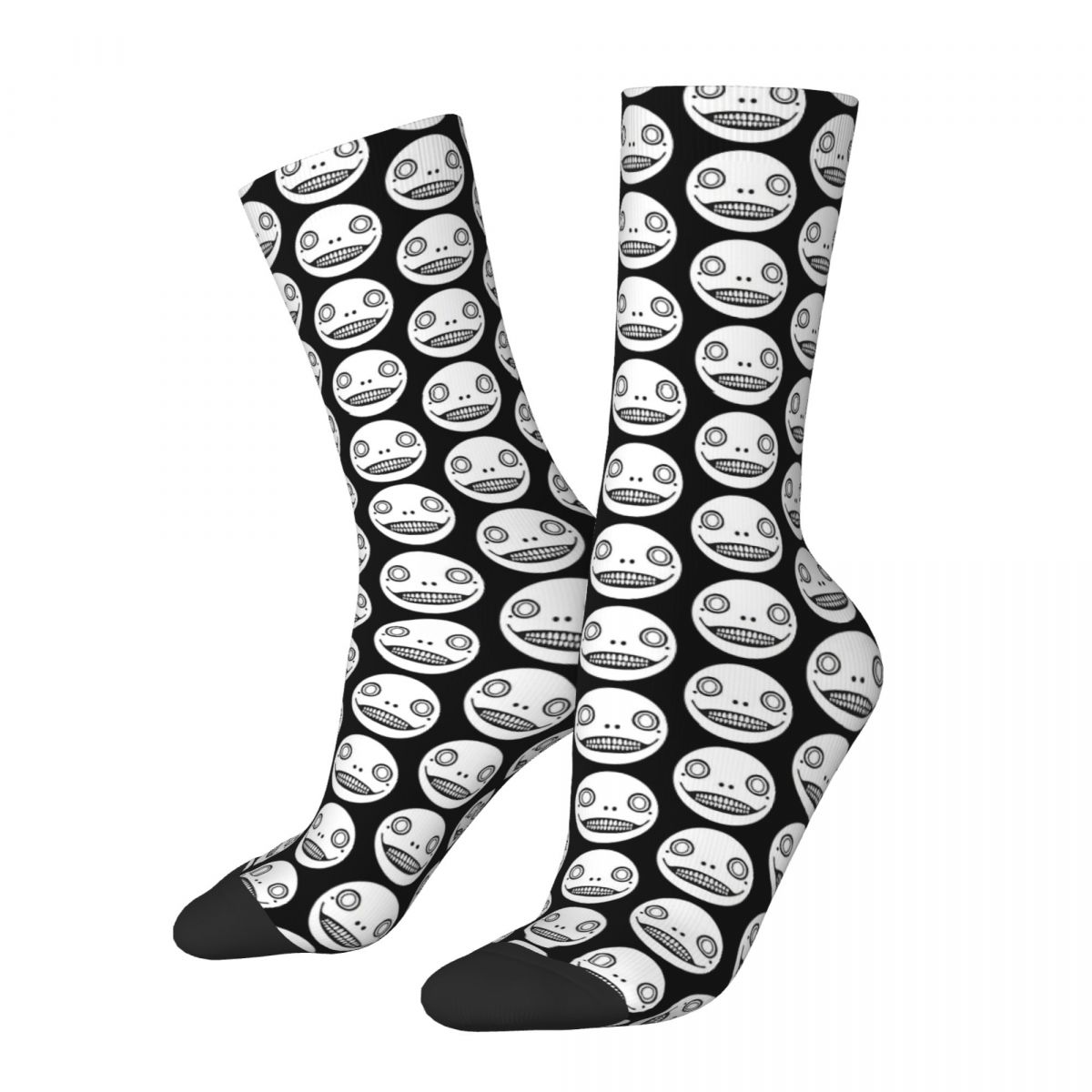 Emil Nier Nier Automata Heitai Girl Game Socks New 3D Print Funny Harajuku Unisex Middle Tube Socks