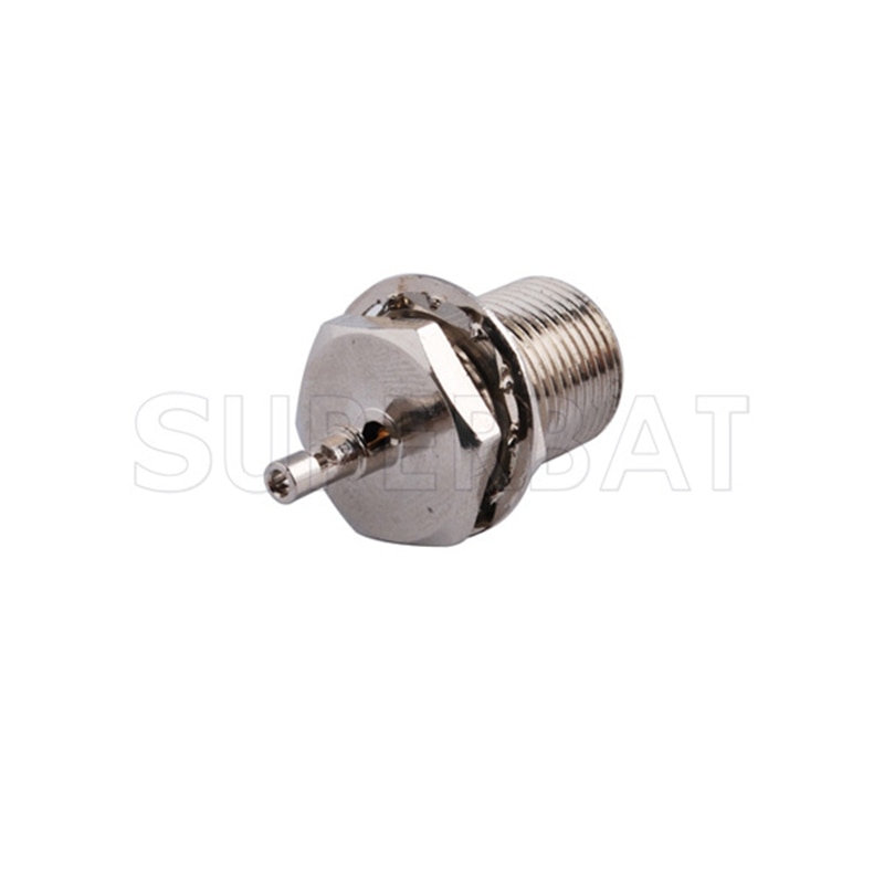 Superbat 10pcs FME Male Bulkhead RF Coaxial Connector for Cable 1.13mm,1.37mm,RG178