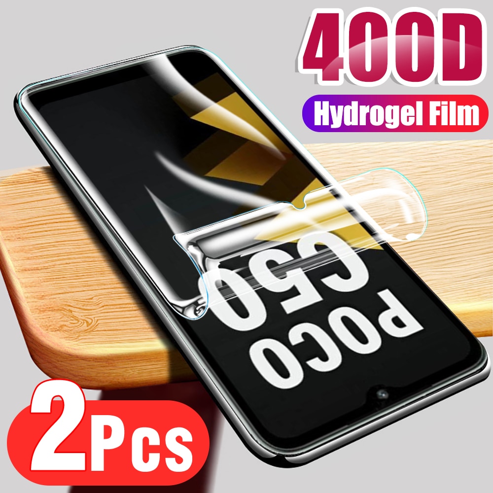 2PCS Full Coverage Hydrogel Film For Xiaomi Poco C50 Protective Film Little Poco c 50 50c pococ50 4G 6.52inch Screen Protector