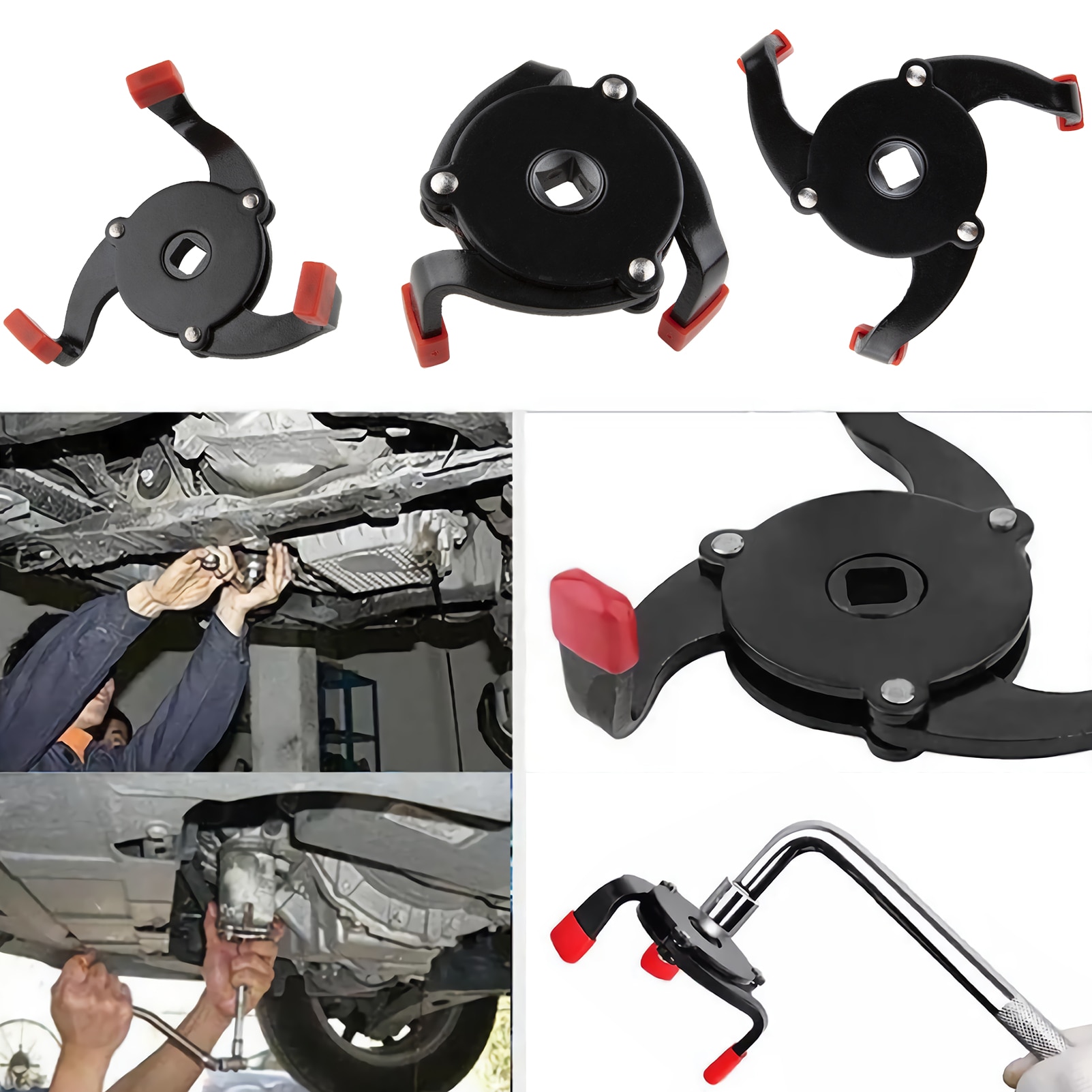 Oil Filter Wrench 3 Leg 60-110mm 3/8" Drive for AUTOMOTIVE GARAGE WORKSHOP NEW