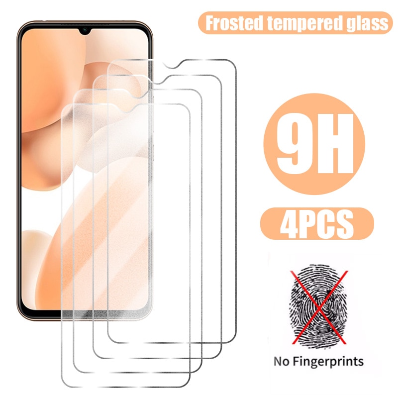 4Pcs Matte Frosted Tempered Glass for Xiaomi Mi 10 11 12T Lite Pro 12X Protector For Xiaomi Poco X3 X4 GT M3 M4 M5 Pro Glass