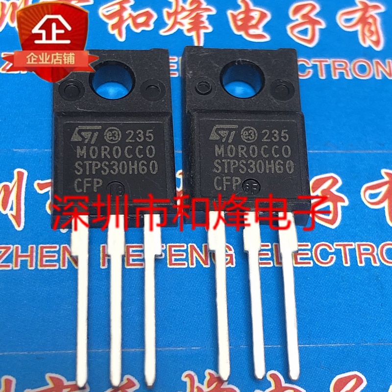 30pcs original new STPS30H60CFP TO-220F 30A 60V