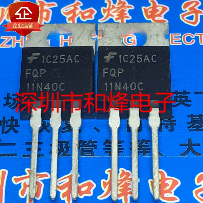 30pcs original new FQP11N40C TO-220 400V 10.5A